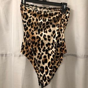 Cheetah print body suit